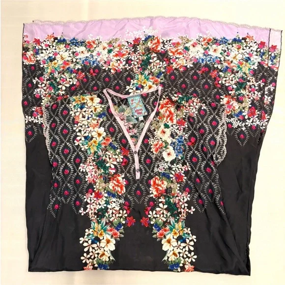 Johnny Was Dress Silk Mystic Midi Dress size Small - Picture 12 of 16